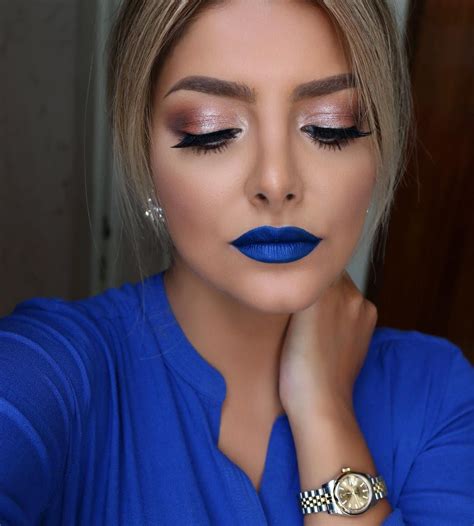 Pink lips | Beautiful makeup, Blue lipstick, Beauty