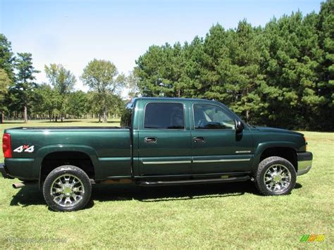 2003 Dark Green Metallic Chevrolet Silverado 2500HD LT Crew Cab 4x4 ...