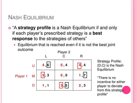 PPT - Game Theory: Mixed Strategy Nash Equilibrium PowerPoint ...