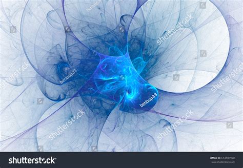 3d Rendering Isolated Abstract Blue Fire Stock Illustration 614108990 ...