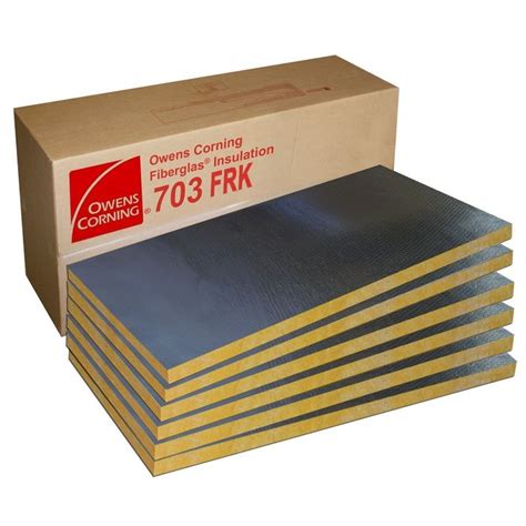 Owens Corning 703 FRK Rigid Fiberglass Foil-Faced Insulation 2" thick ...