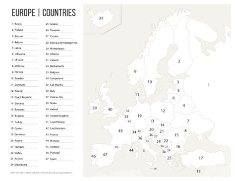 Europe: Countries Printables - Seterra | Europe quiz, Europe map ...