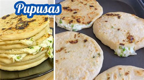 Como hacer PUPUSAS de QUESO FRESCO Y LOROCO Salvadoreñas - YouTube