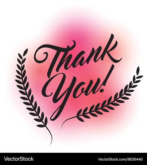 Thank you card design Royalty Free Vector Image