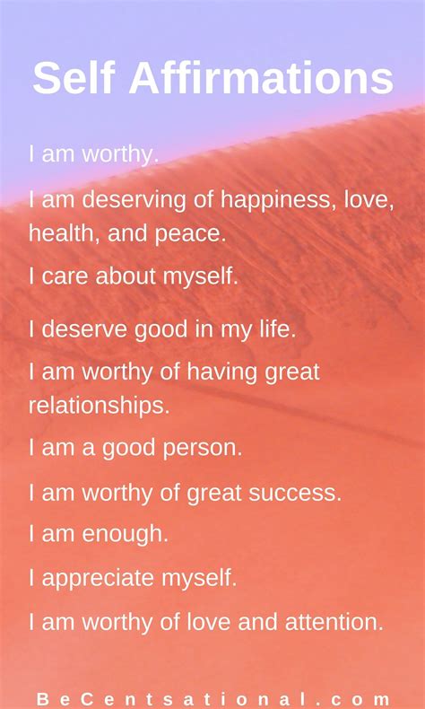 Daily Positive Affirmations List | Positive affirmations, Affirmations ...