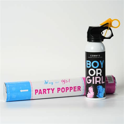 Gender Reveal Fire Extinguisher Free Confetti Cannon Powder Spray 100g ...