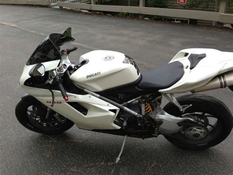 2009 DUCATI 848 SUPERBIKE PEARL WHITE ALL for sale on 2040-motos