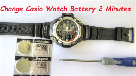 Casio Watch Battery Replacement Chart