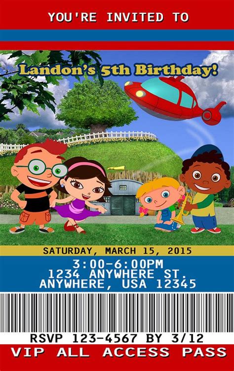 Little Einsteins Invitation PLASTIC by PlasticInvitations on Etsy ...