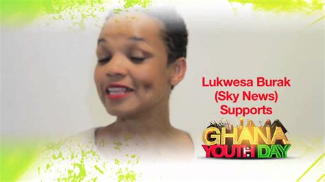 Lukwesa Burak (Sky News) supports Ghana Youth Day - YouTube