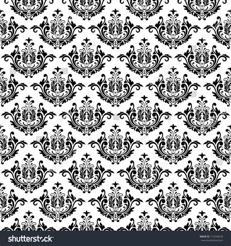 Black White Ornaments Seamless Background Wallpapers Stock Vector ...