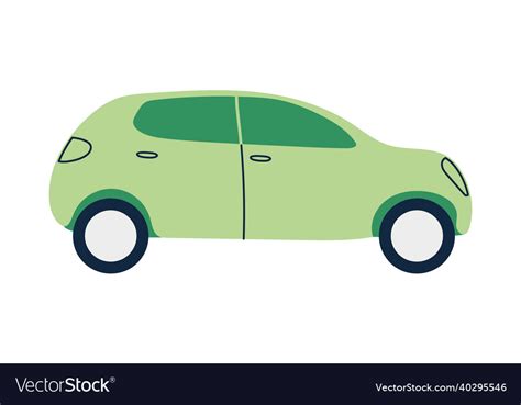 Green car icon Royalty Free Vector Image - VectorStock