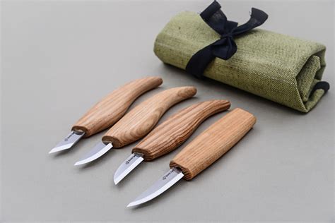 S07 - Basic Set of 4 Knives - Beaver Craft – wood carving tools from ...