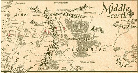 Map Of Wilderland Middle Earth Map The Hobbit Middle Earth | Images and ...