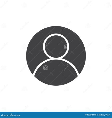 User avatar icon vector stock vector. Illustration of vector - 107945598