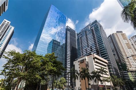 Pasig, Metro Manila, Philippines - Soaring glassy skyscrapers in ...