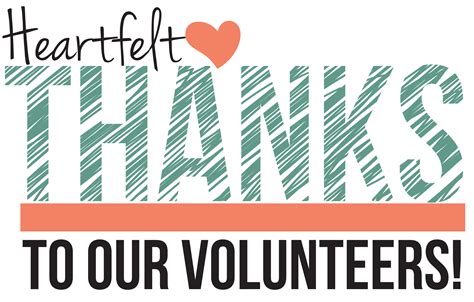 Heartfelt Thanks logo | Volunteer appreciation quotes, Volunteer ...