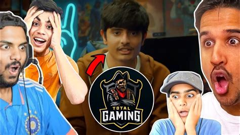 All YouTubers REACTION On AJJUBHAI FACE REVEAL 😍😍😍 Total Gaming Face ...