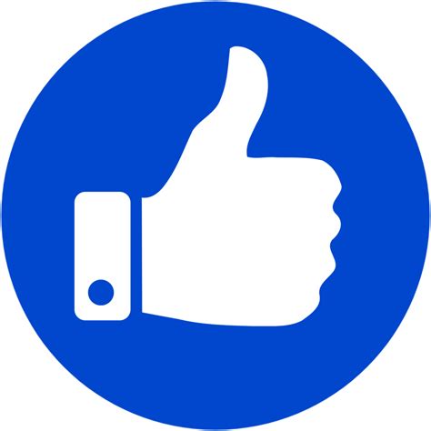 Blue like button 🔘 transparent png icon - PNG Mark: free HQ png images ...