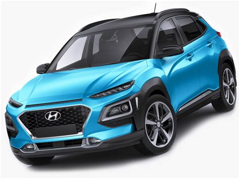 Hyundai Kona 2018 | 3D model | Sporty suv, Hyundai, Small suv