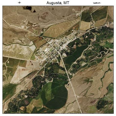 Aerial Photography Map of Augusta, MT Montana