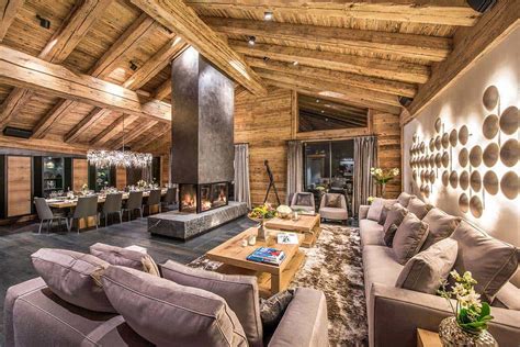 Luxurious chalet in the Swiss Alps offers ski resort winter escape