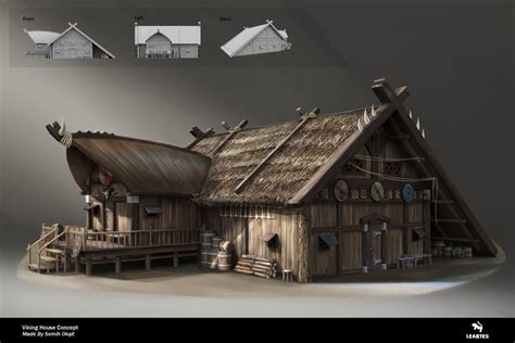 ArtStation - Viking House 01 / Concept Art, Leartes Studios | Viking ...