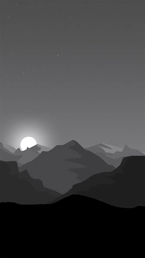 Grey Sunset, minimal gray HD phone wallpaper | Pxfuel