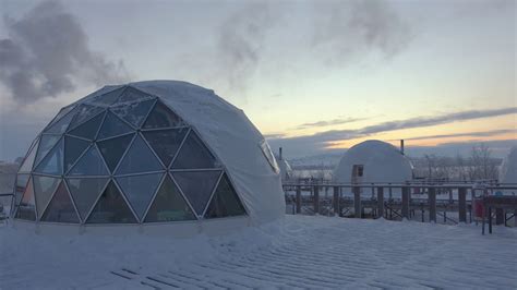 Original Domed Igloo Houses With Panoramic Stock Footage SBV-346624999 ...