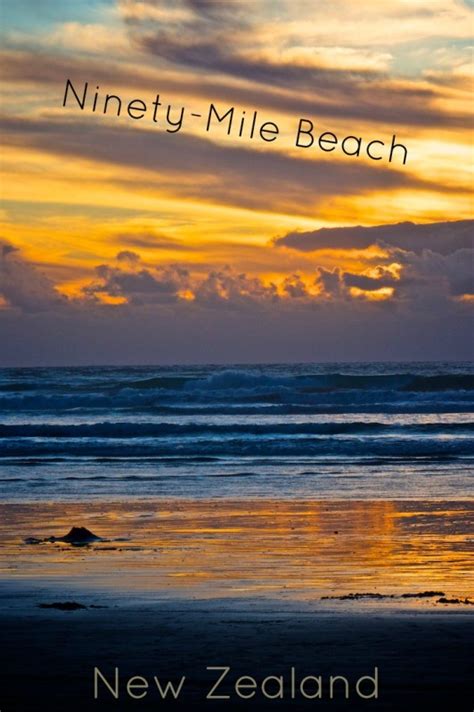 Ninety-Mile Beach at Sunset - Northland, New Zealand