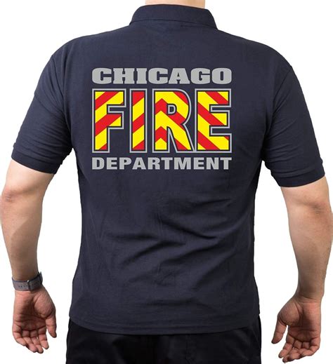 Chicago Fire Dept. (Red/Yellow Hatchback), Navy Polo Shirt: Amazon.co ...