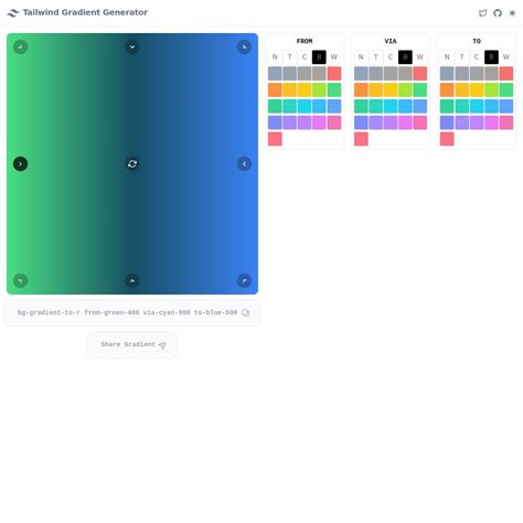 Tailwind Gradient Generator - TailTemplate