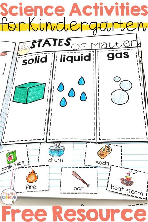 Kindergarten Science Interactive Journals and a FREEBIE! (With images ...