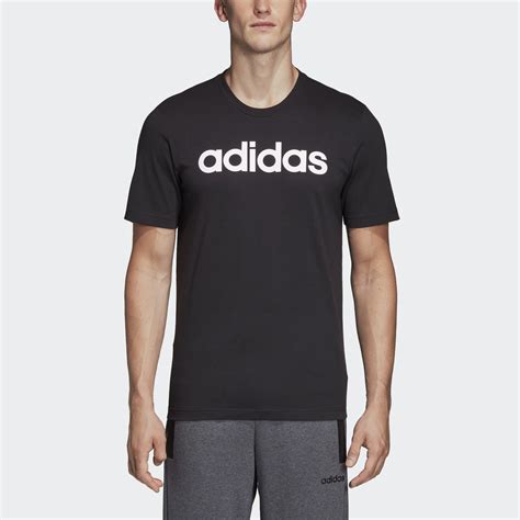 adidas Essentials Linear Logo T-Shirt - Black | adidas Europe/Africa