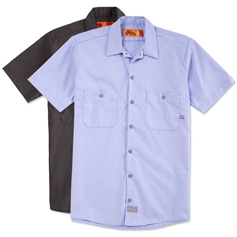 Custom Dickies Lightweight Industrial Work Shirt - Design Work Shirts ...