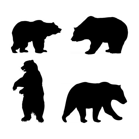 Bear Silhouette Vector Art, Icons, and Graphics for Free Download