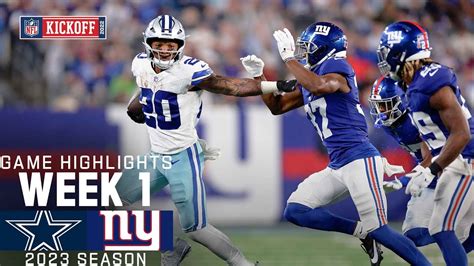 Dallas Cowboys vs. New York Giants | 2023 Week 1 Game Highlights - Win ...