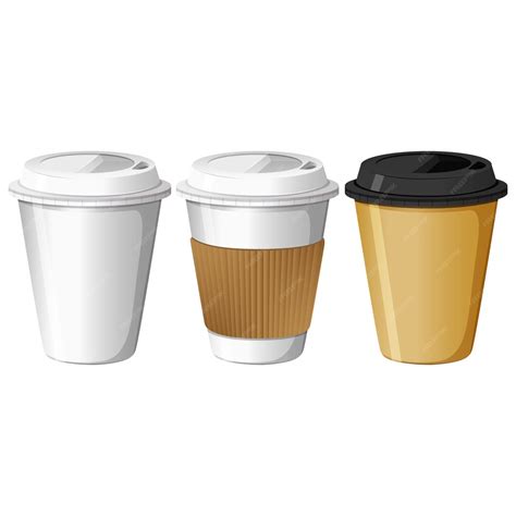 Free Vector | Take away coffee cups