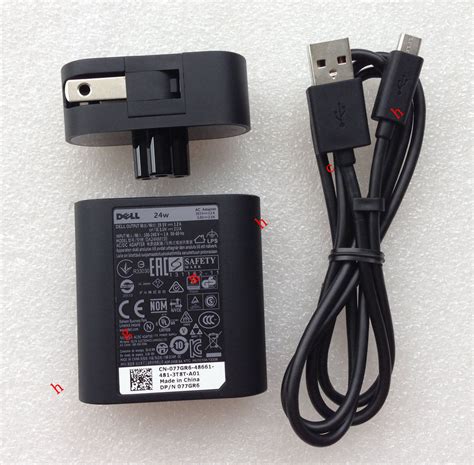 Original Genuine OEM Dell 24W AC Adapter for Dell Venue 11 Pro 5130-3 ...