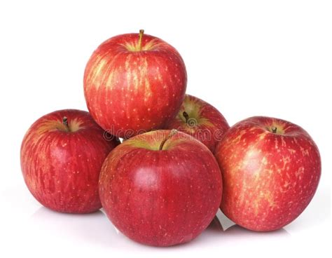 Five Red Apples stock photo. Image of fresh, isolated - 11394974