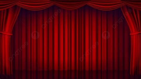 Red Theater Curtain Vector Background, Decoration, Drama, Pale ...