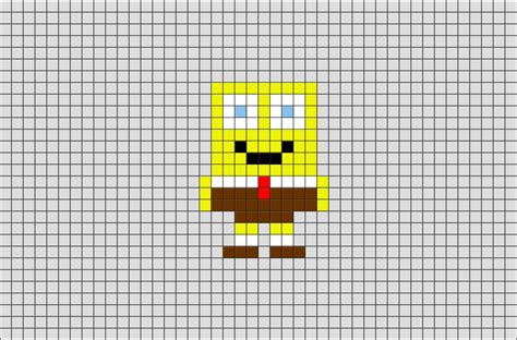 Sponge Bob 2 Pixel Art | Pixel art, Easy pixel art, Pixel art pattern