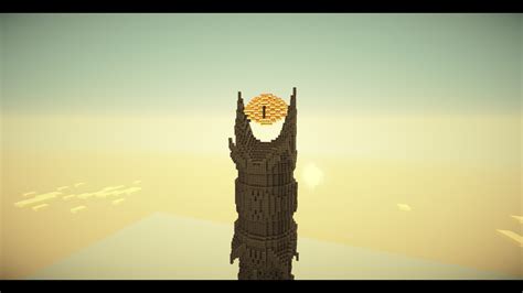 Barad dur The Fortress of Sauron ~ The Eye of Sauron Minecraft Project