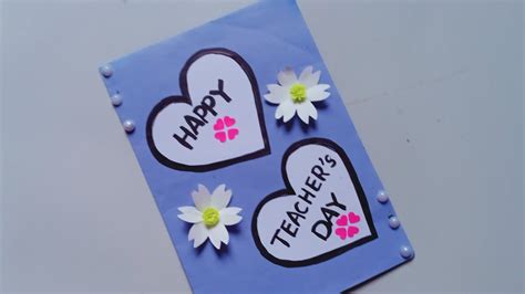 Simple Teachers Day Cards For Kids