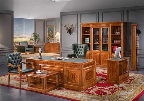 Luxury premium 0827 Wood Classic Executive office furniture Desk ...