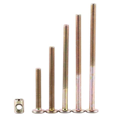 Tbest Furniture Fastener,Furniture Bolt,10 pcs M6 Carbon Steel ...