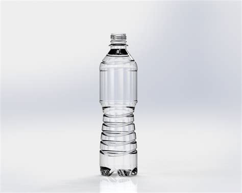 plastic glass bottle 3d model