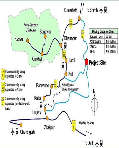 TATA Myst, Kasauli, H.P. - Site Plan Nh 2, Project Site, Shimla ...