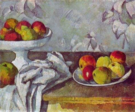 Still life with apples and fruit bowl - Paul Cezanne - WikiArt.org ...