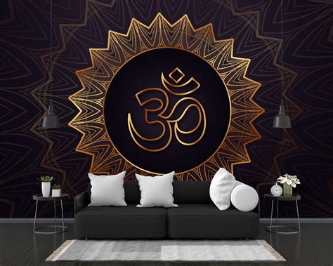 Gold Om Symbol Wallpaper – Myindianthings